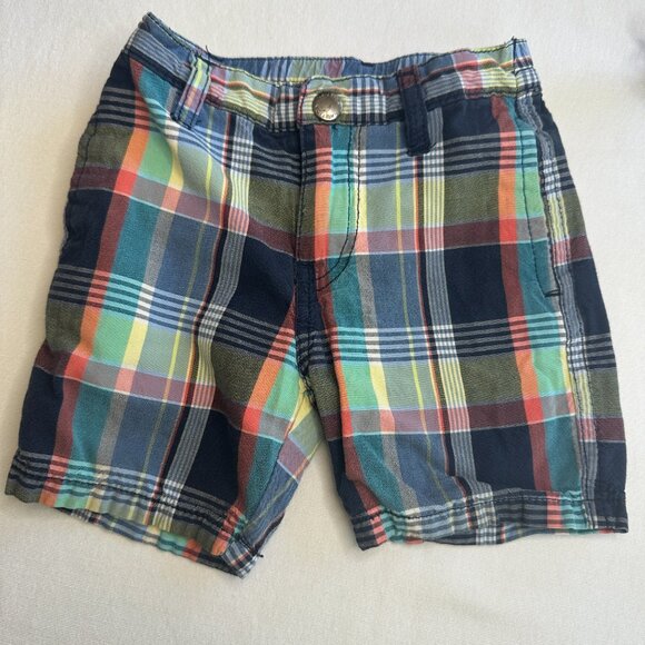 Nautica Plaid Boys Dress Shorts Size 12 Months - Picture 1 of 7